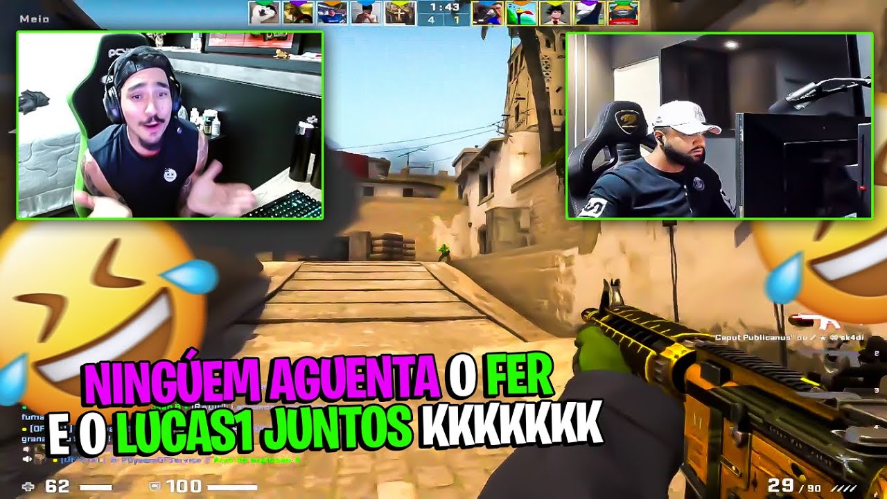 (Muita RESENHA😂) FER, LUCAS1 E BALERO CONTRA OS LVL 21 DA GC!