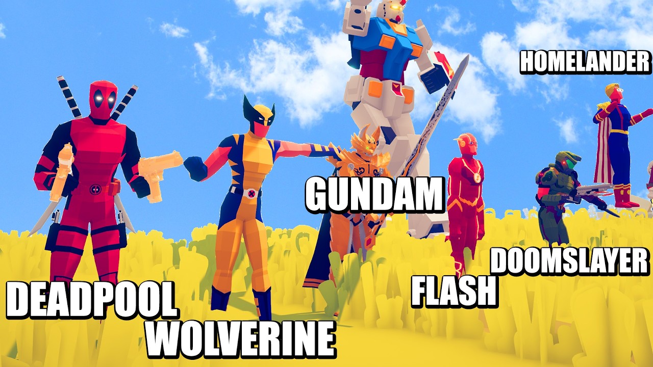 TABS - FACCI&Oacute;N MULTIVERSO: WOLVERINE Vs DEADPOOL - TOTALLY ACCURATE BATTLE SIMULATOR
