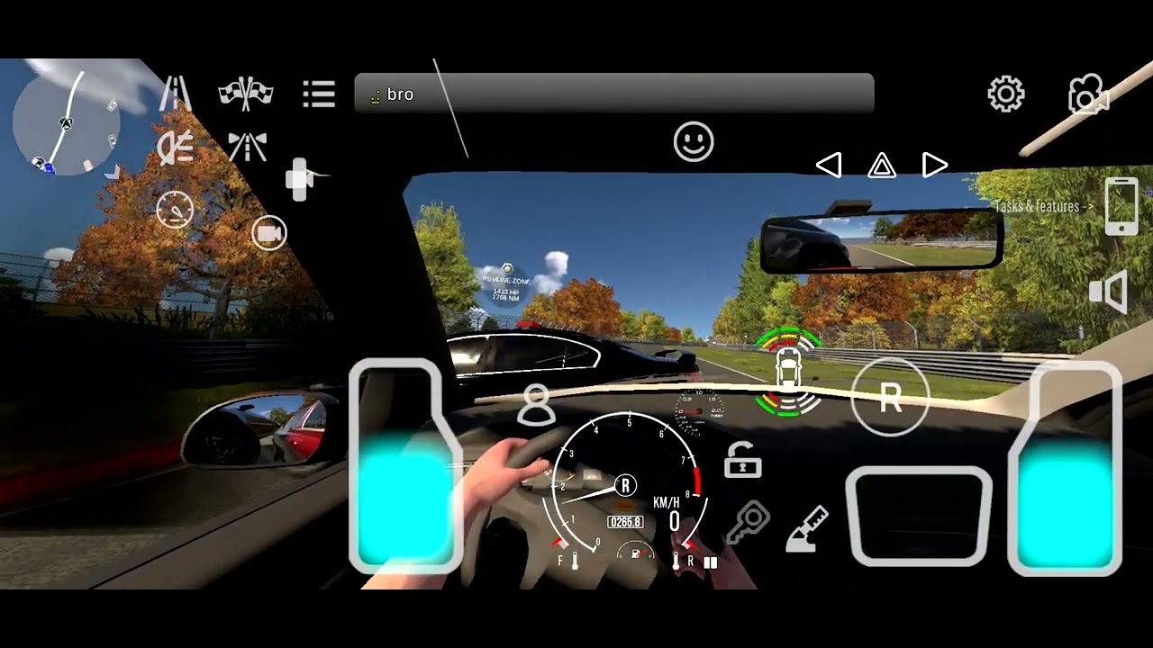 Peugeot 406 driving gameplay in multiplayer room - Nürburgring (CPM2)