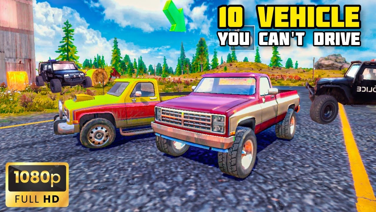 LIST OF 10 VEHICLES WE CAN'T DRIVE | OFF THE ROAD HD OPEN WORLD DRIVING GAME