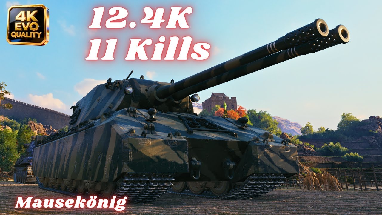 Mausek&ouml;nig 12.4K Damage 11 Kills World of Tanks | Mir Tankov | WOT