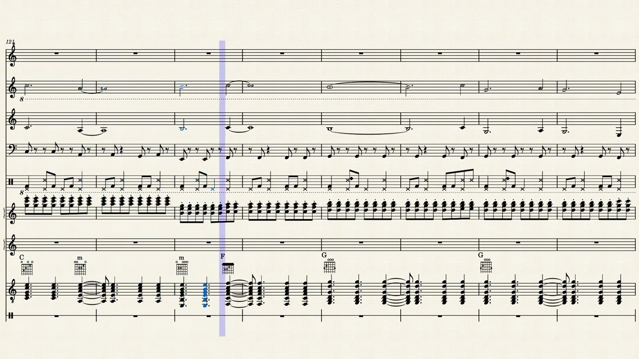 Tren al sur FULL SCORE by Los Prisioneros