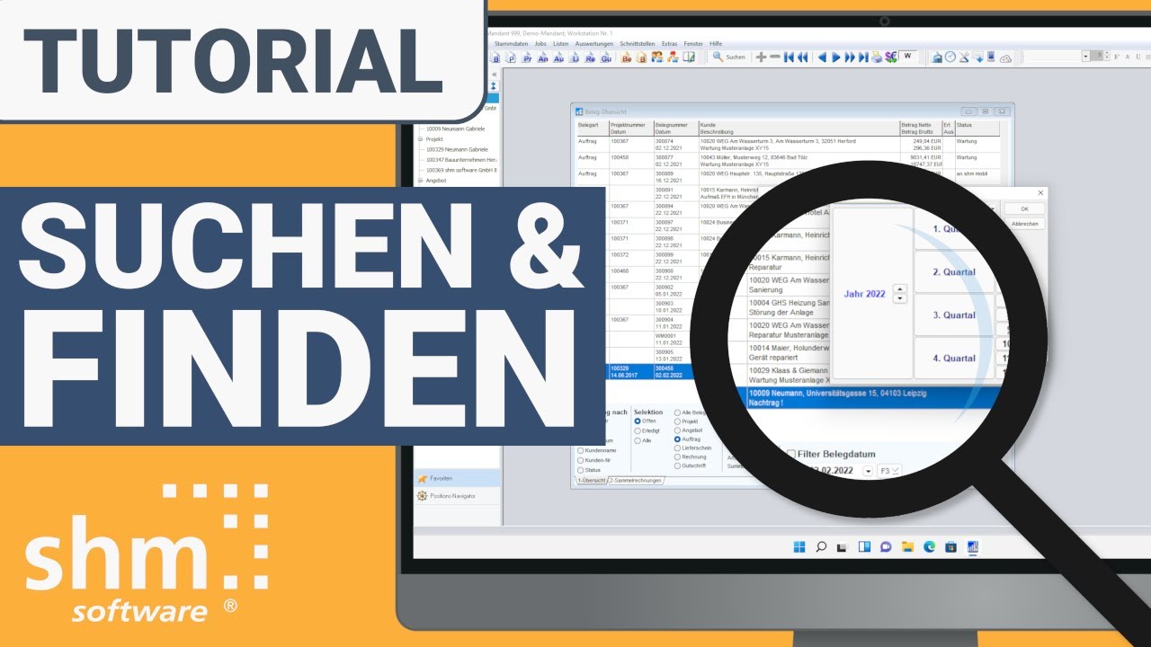 shm Handwerkersoftware Tutorial 