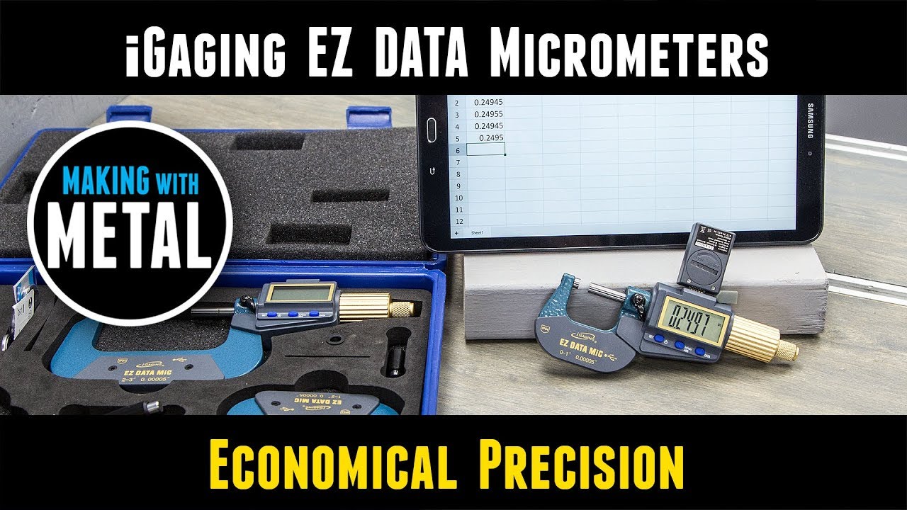 NEW! iGaging EZ Data Micrometers: Overview, Measurement, Bluetooth Data Logging