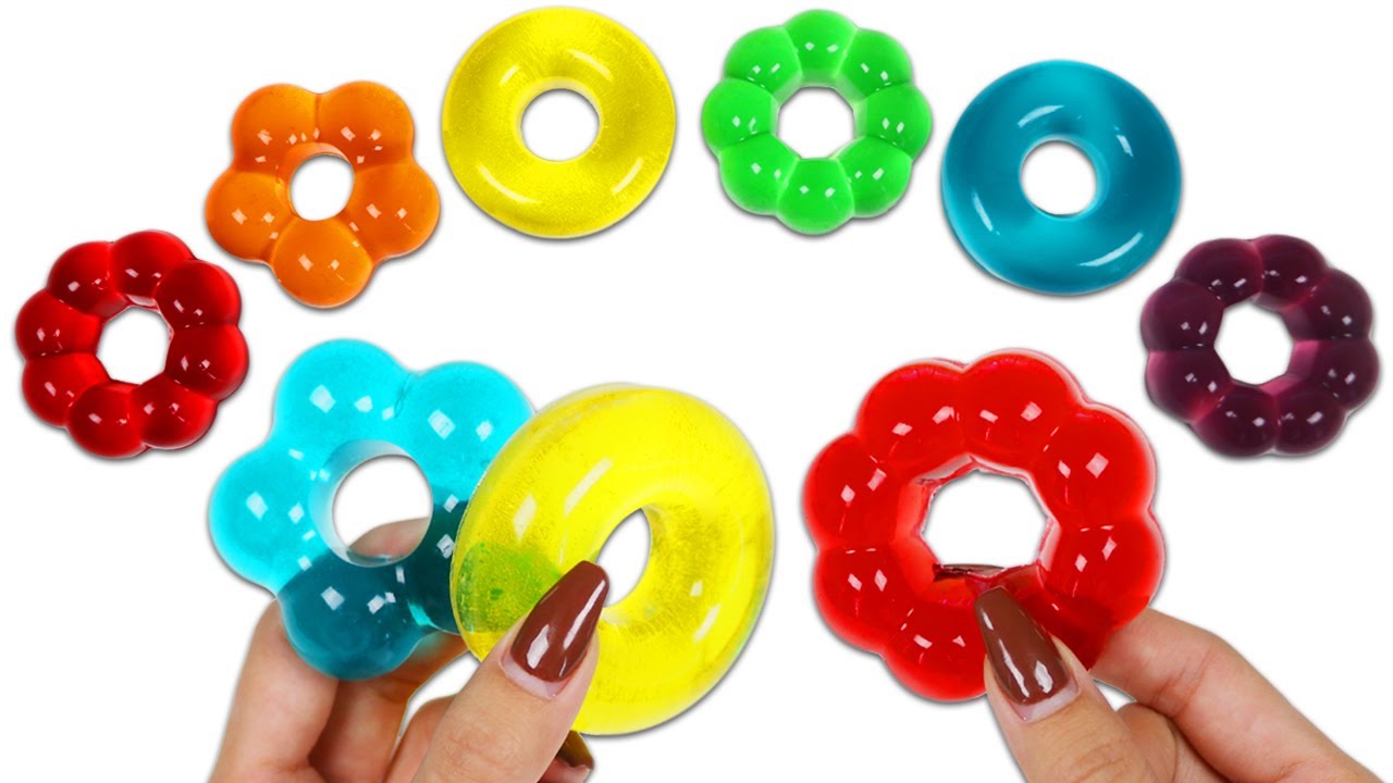 How to Make Satisfying Rainbow Gummy Mochi Donuts!