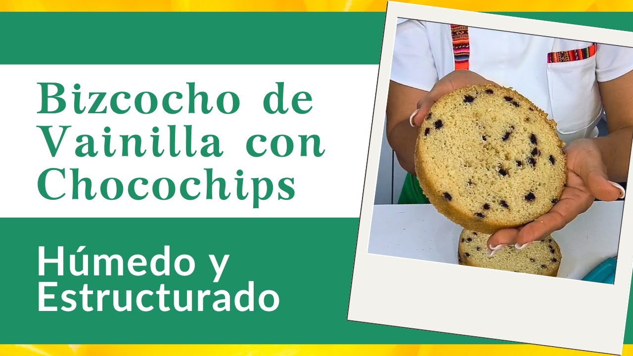 RECETA BIZCOCHO DE VAINILLA CON CHIPS DE CHOCOLATE