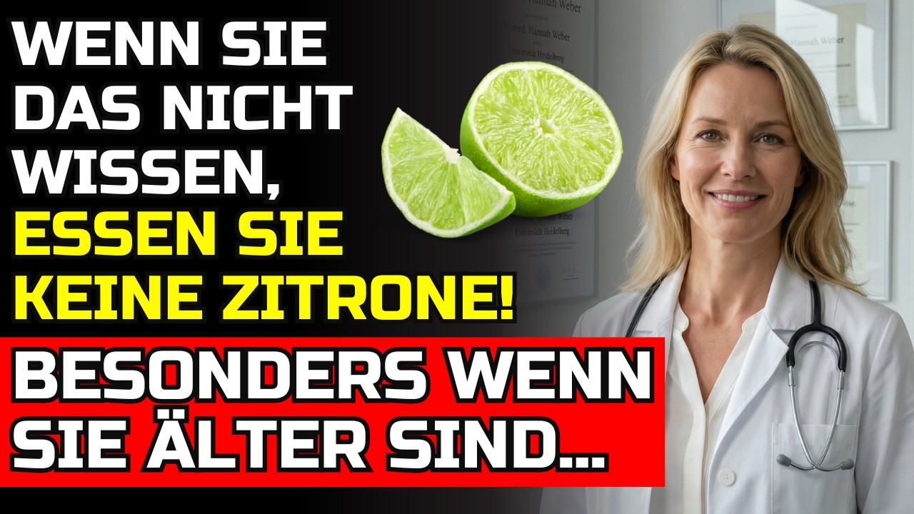 Mischen Sie niemals Zitrone mit diesen 3 Produkten, wenn Sie über 60 Jahre alt sind! 🍋⚠️