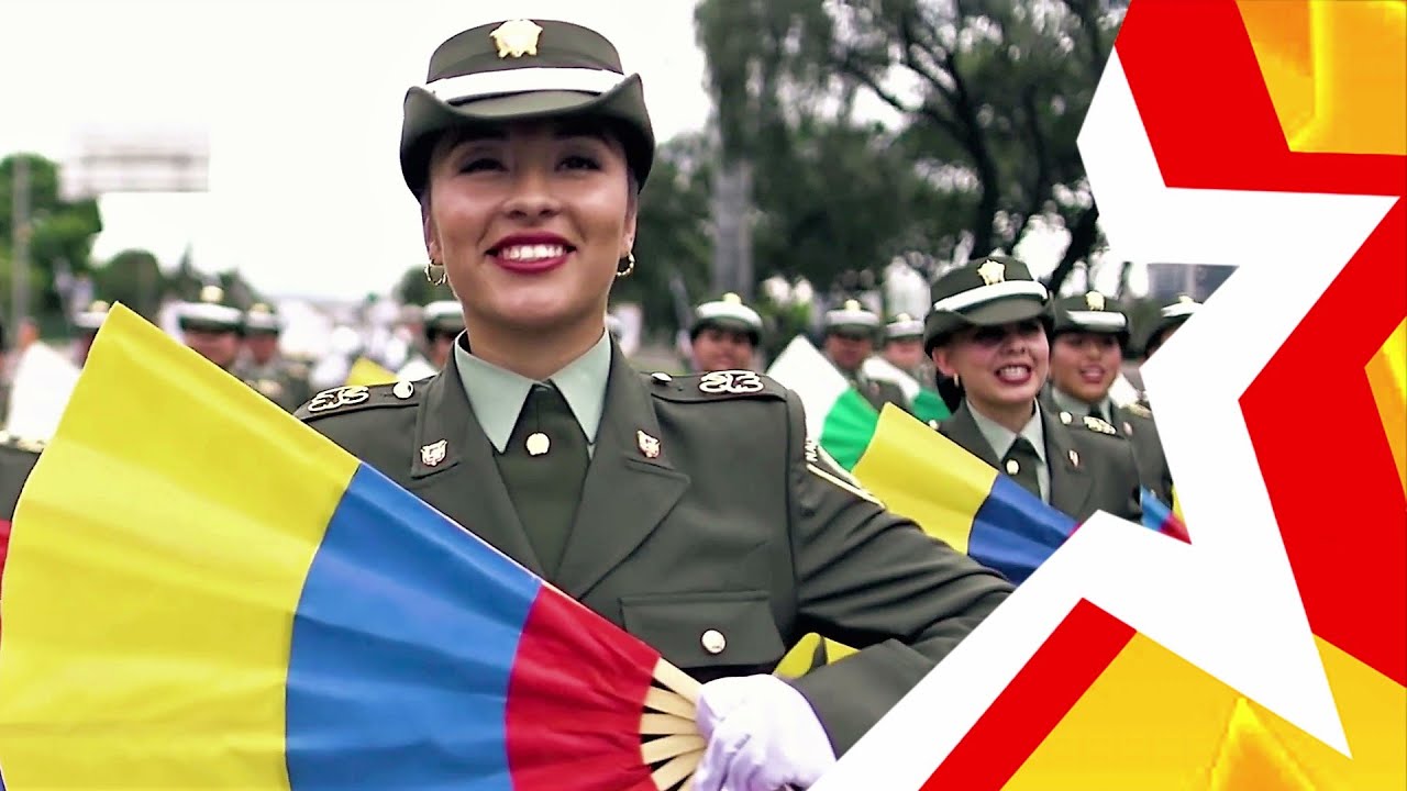 ЖЕНСКИЕ ВОЙСКА КОЛУМБИИ ★ WOMEN'S TROOPS OF COLOMBIA ★ TROPAS FEMENINAS DE COLOMBIA ★desfile militar