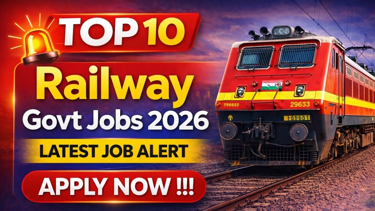Top 10 Railway Jobs After for 10TH/12TH/Dip./ITI/Grad Pass | 28,000+ Jobs | High Salary - Apply Now
