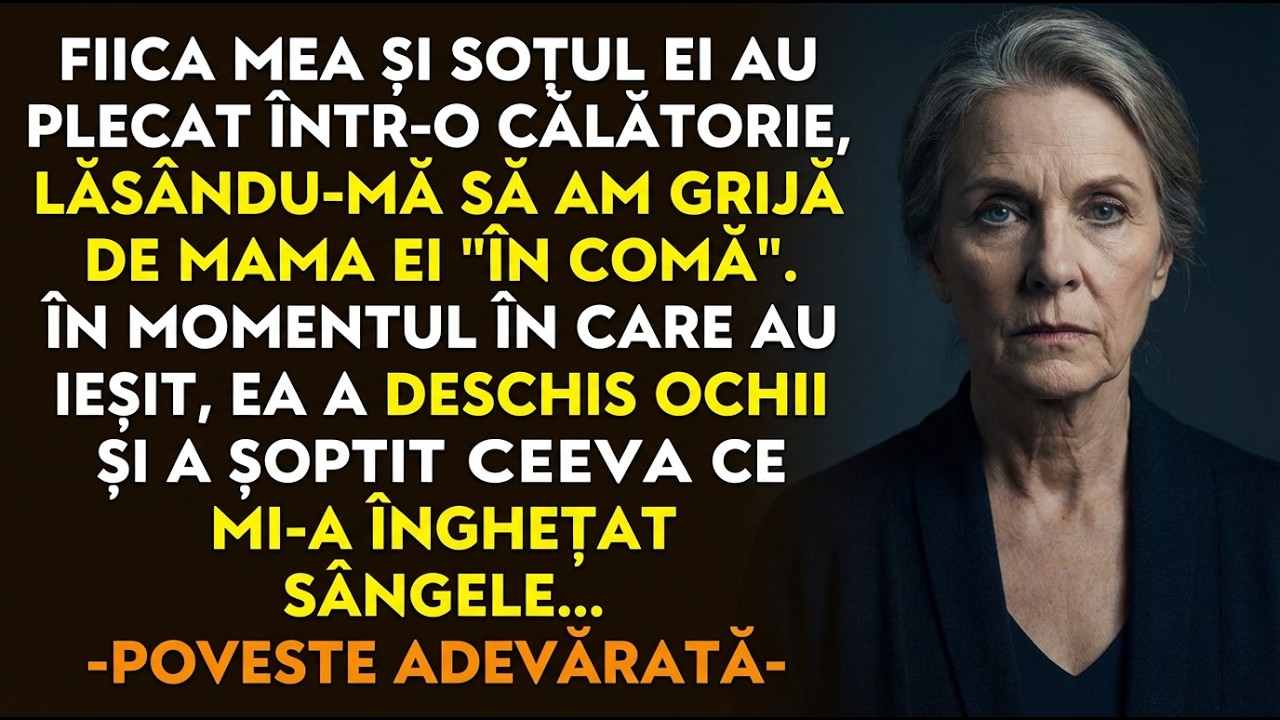 POVESTEA EI👵💔M-au lăsat cu mama ei în comă—când au plecat, a deschis ochii