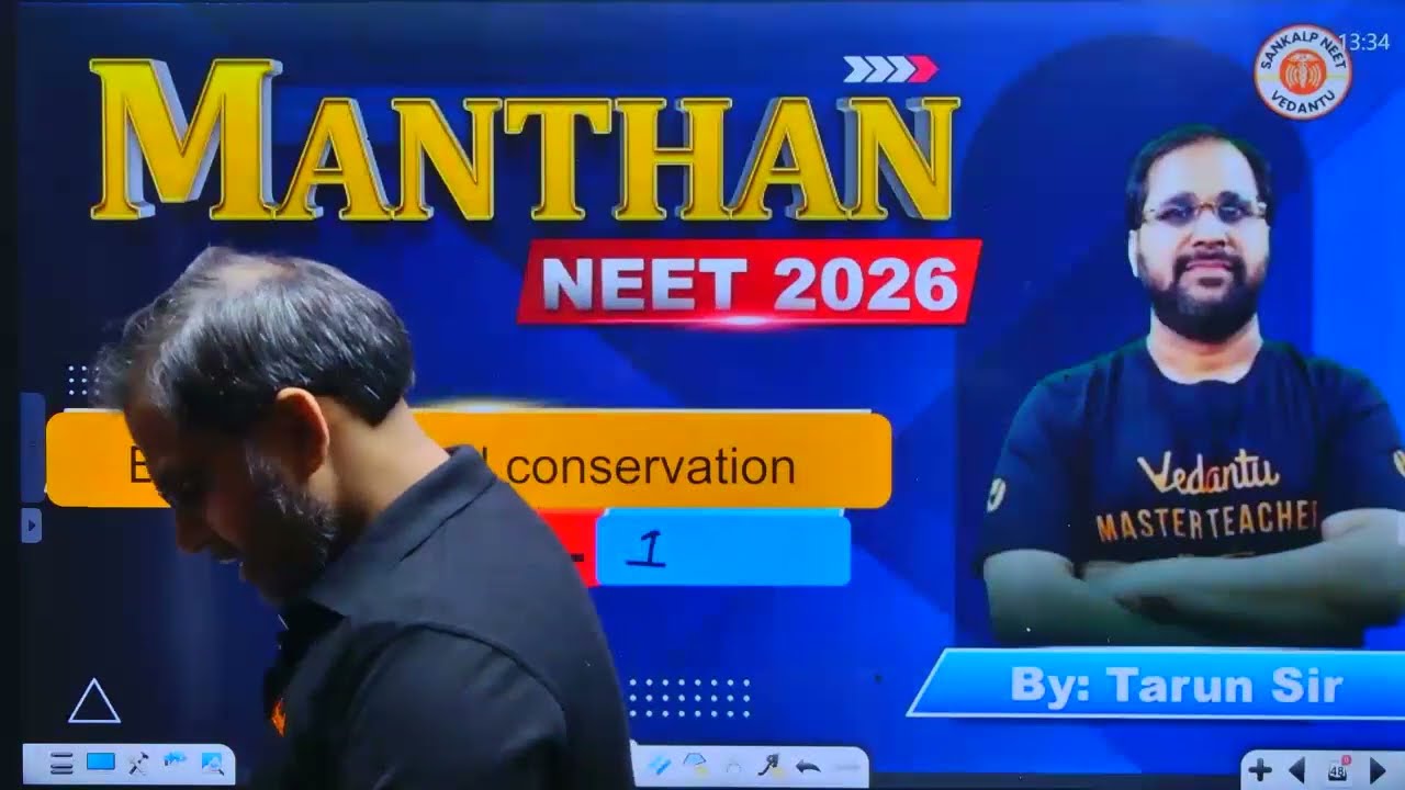 BIODIVERSITY AND CONSERVATION LEC NO 01 BY TARUN SIR MANTHAN BATCH 