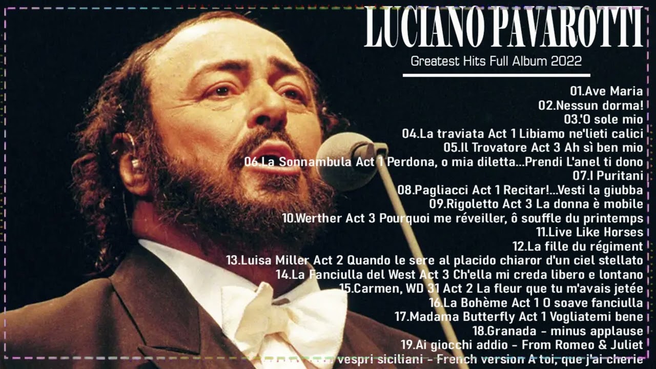 Best Of Luciano Pavarotti - Luciano Pavarotti Greatest Hits Full Album