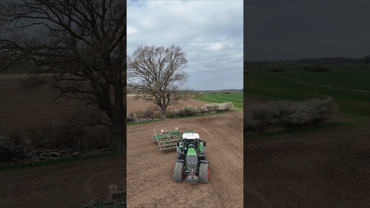 FENDT 942 mit ein KERNER STRATOS 600 Grubber am Vorgewende Grubbern
