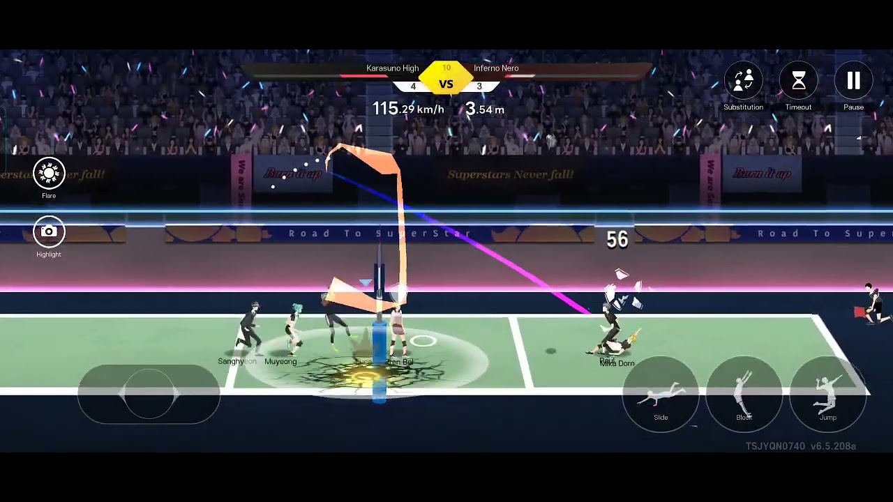 The spike cross-volleyball Lucas Vs Raul Full Gameplay Part 10