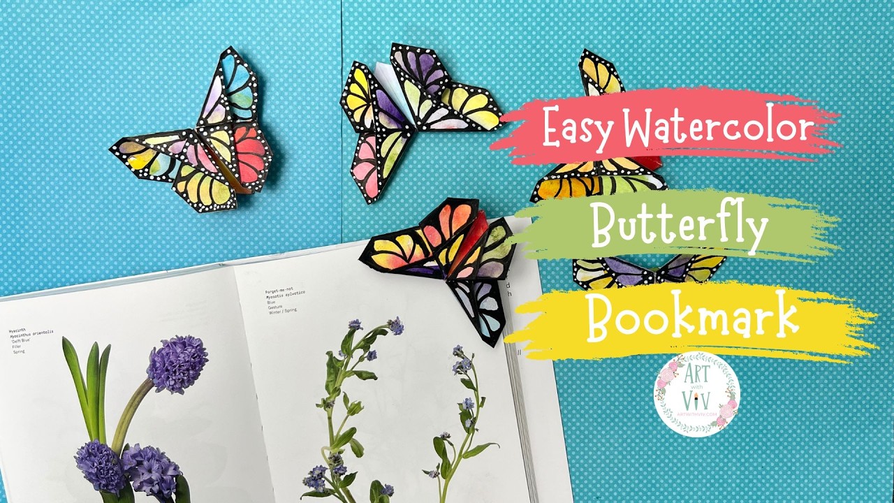 Easy Watercolor Bookmark | No Art Skills Needed