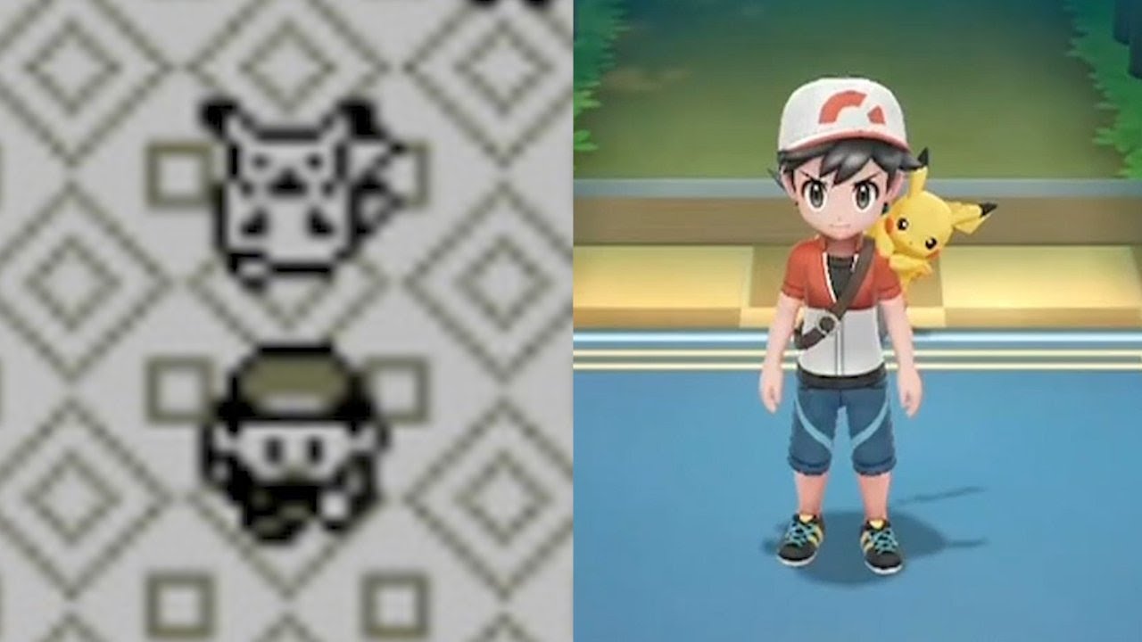 Pokemon Yellow (1998) vs. Pokemon Let's Go Pikachu & Eevee (2018)