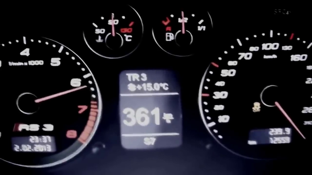 Audi RS3 Top Speed 0-365 Km/h