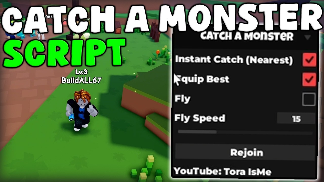 [😈ОБНОВЛЕНИЕ] Roblox Catch a Monster Script: автоматическая ловля и мгновенное появление легендар...