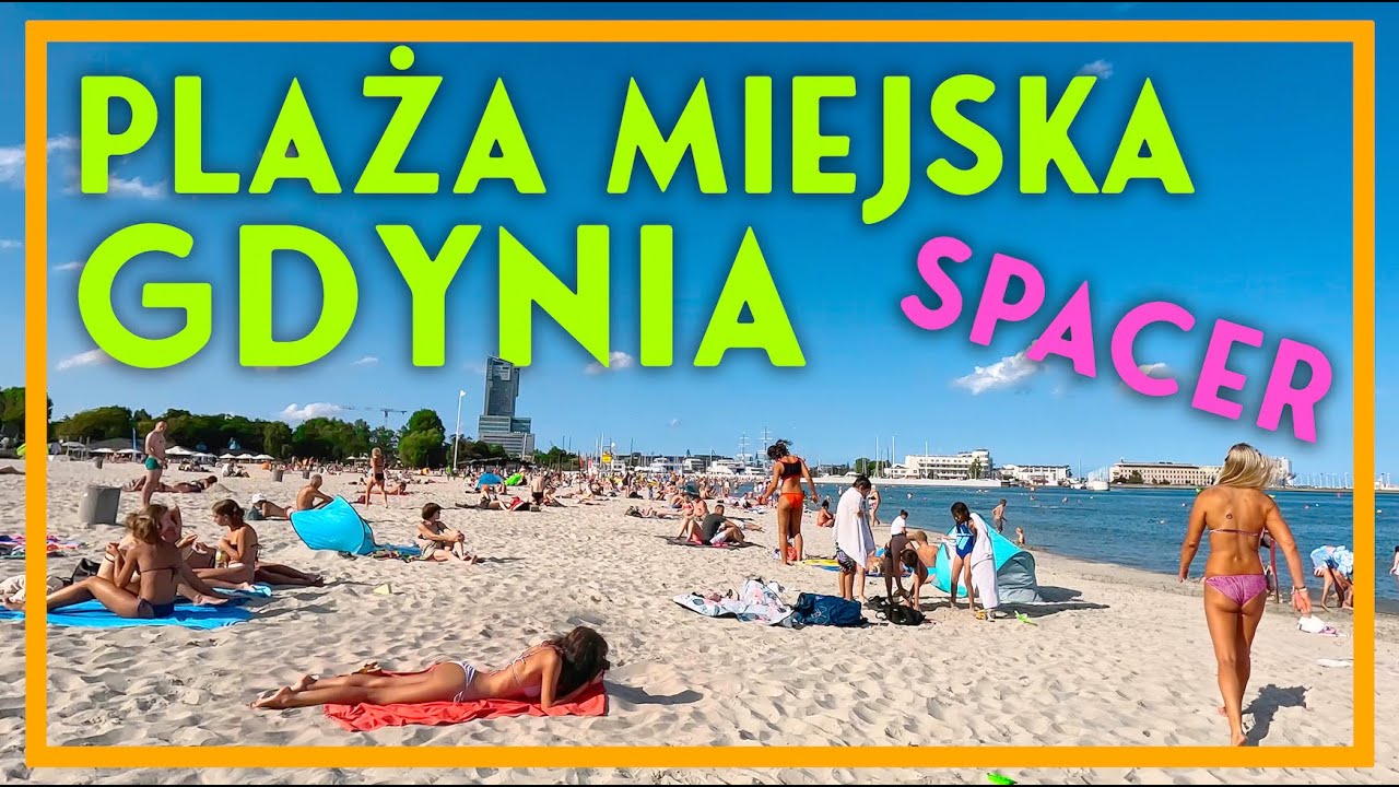 Spacer po plaży🏖 miejskiej w Gdyni⛵️Lato 2024☀️ 