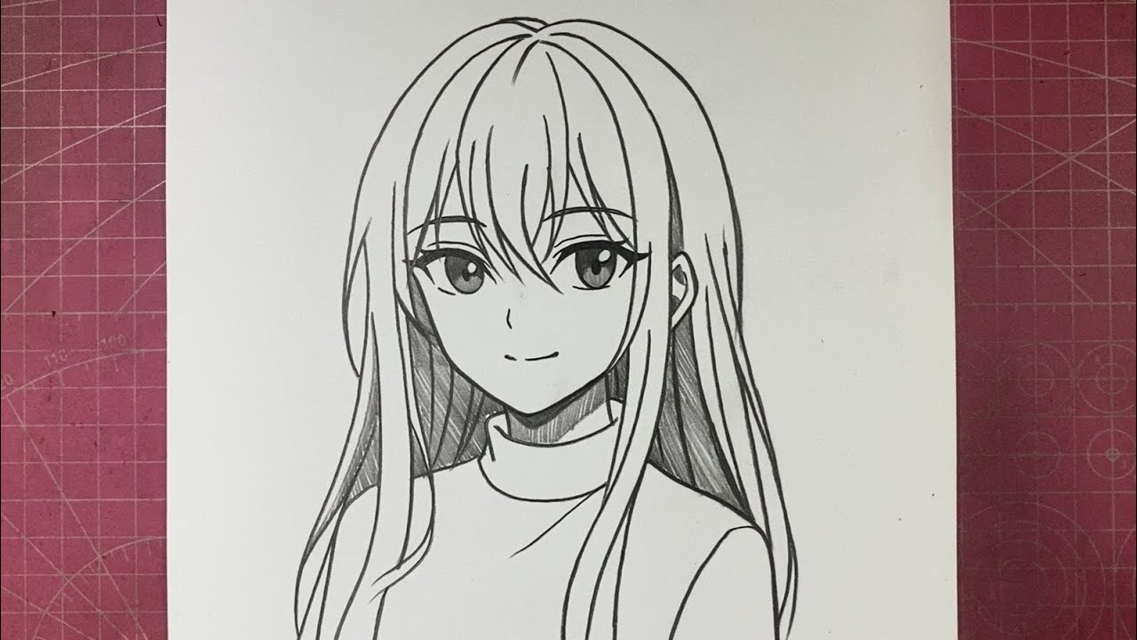 Easy Anime Drawing | How to Draw Anime Girl step-by-step 