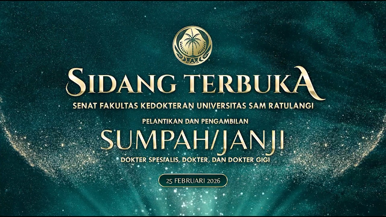 🛑 Pelantikan & Pengambilan Sumpah/Janji Dokter Spesialis, Dokter dan Dokter Gigi