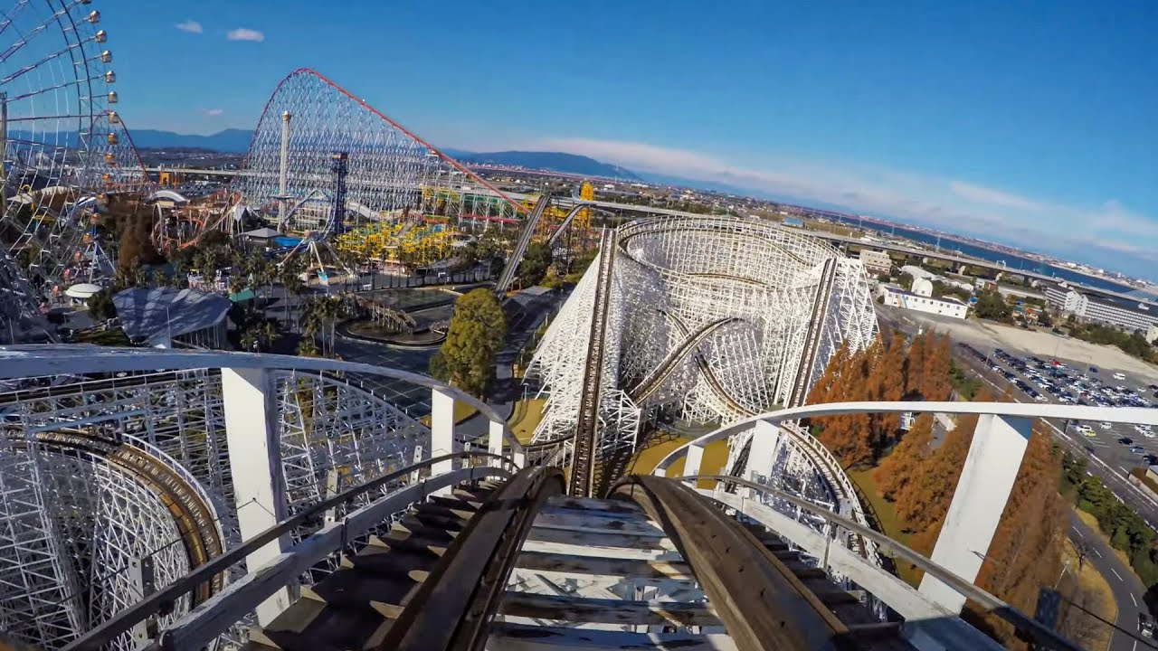 White Cyclone POV (ホワイトサイクロン) - Nagashima Spa Land (ナガシマスパーランド), Japan - 4K Point of View