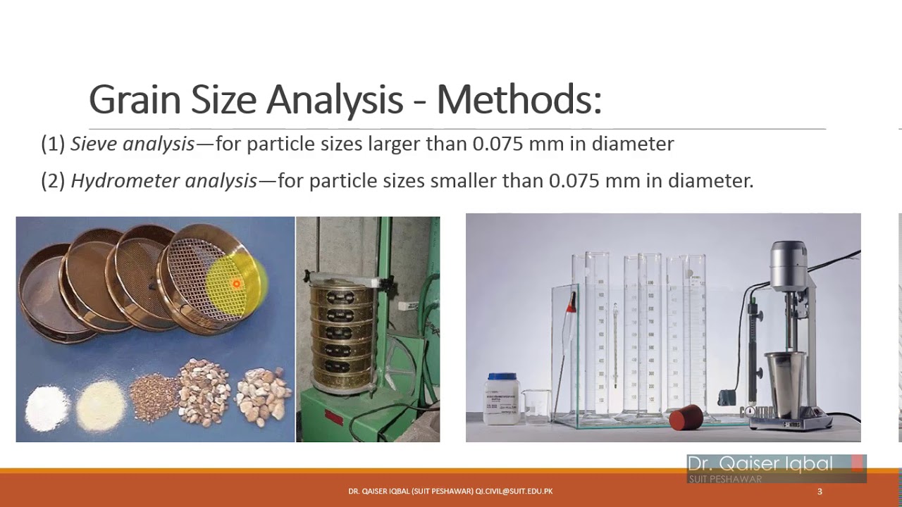 Grain Size Analysis - Mechanical Analysis of Soils