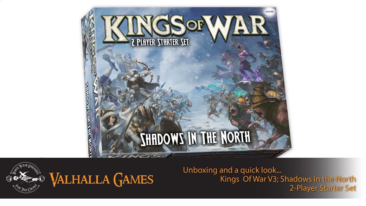 Kings of War V3; Shadows in the North. 2-Player Starter Set, Unboxing and a quick look
