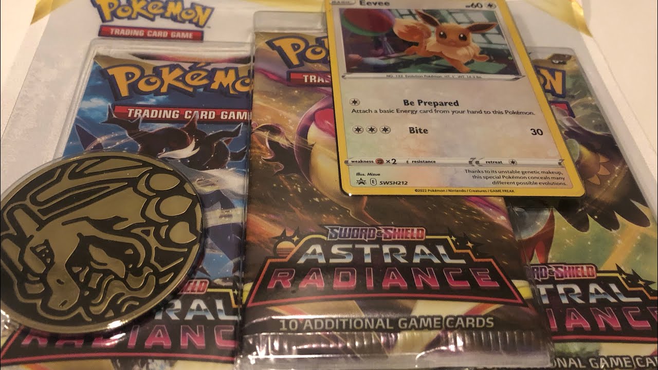 3 Pack Blisters Have Crazy Pull Rates? - Opening a 3 Pack Astral Radiance Eevee Blister