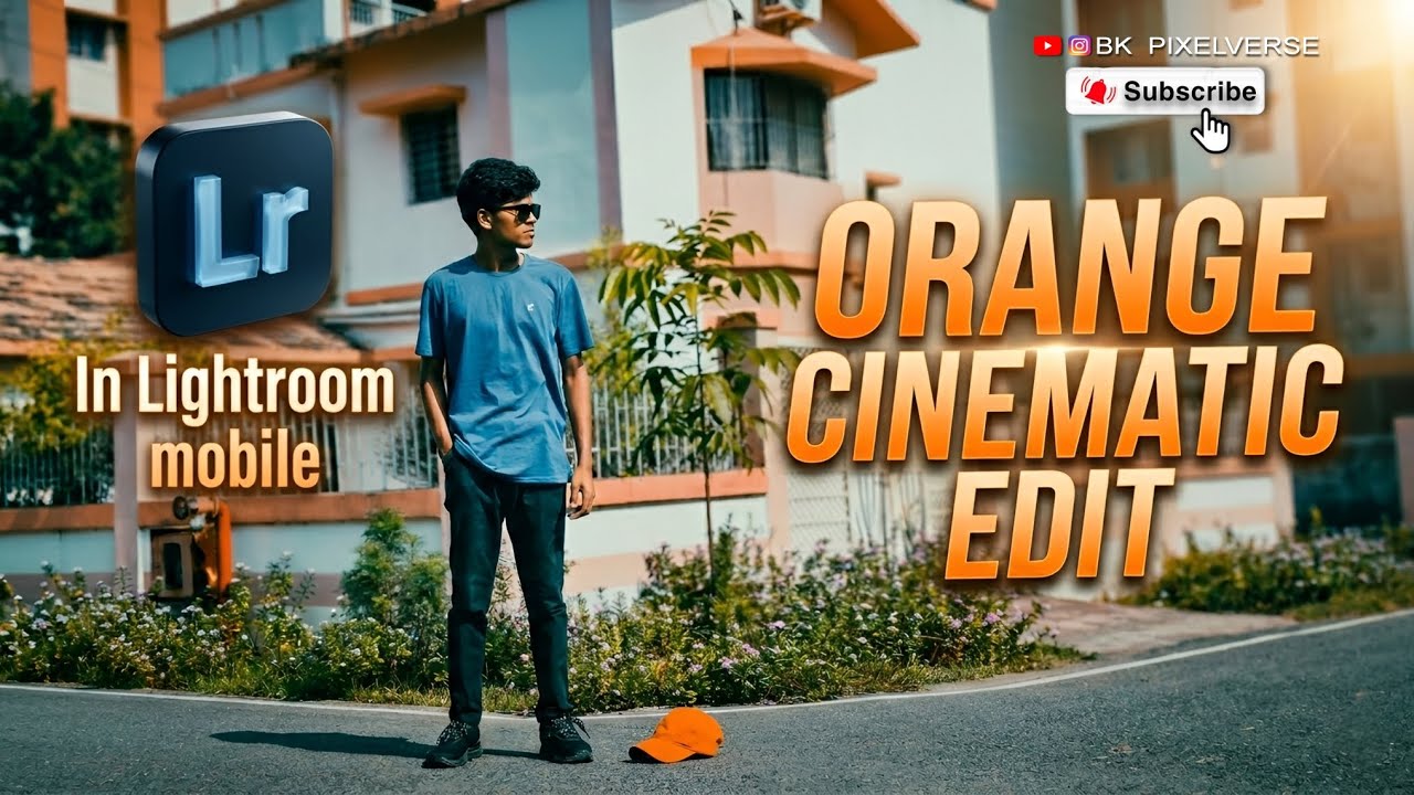 Make Your Photos Look Cinematic 🔥Orange Color Grade in Lightroom Mobile 📱| @BK.PIXELVERSE 