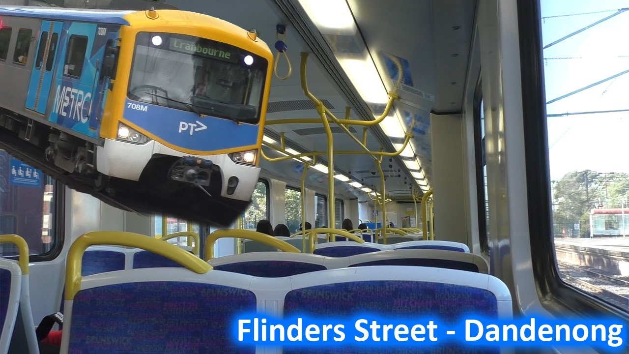 Flinders Street - Dandenong on a Siemens - Metro Trains Melbourne