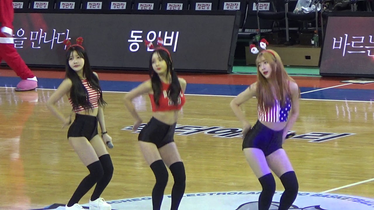 171225 인천 삼산 체육관 전자랜드 엘리펀츠 하프타임 공연 - 포켓걸스