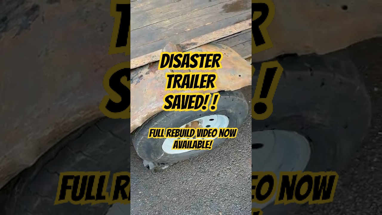 Disaster! 🤦&zwj;♂️ 5x10 trailer FB marketplace #trailer #repair #project   #rust #welding#diy