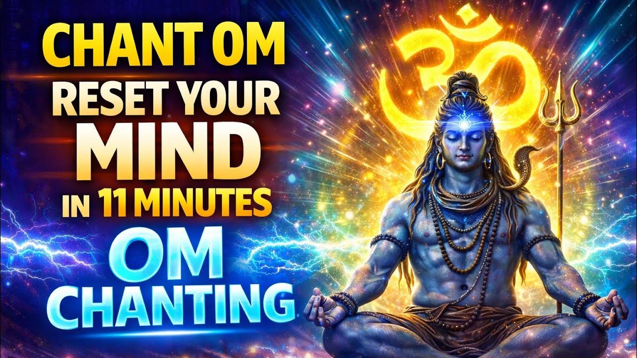  OM Chanting 11 Minutes | The Sound That Instantly Resets Your Mind & Aura