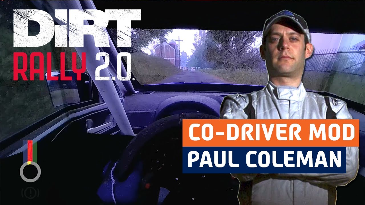 Paul Coleman is comeback to DiRT Rally 2.0 (Co-Driver Mod - ZTMZ Pacenote Tool)