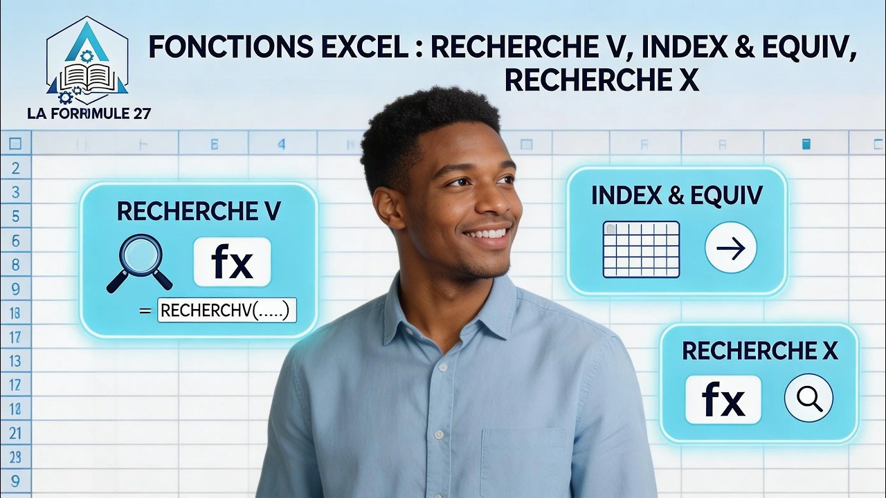 Tuto Excel : Maîtrisez RECHERCHEV, INDEX & EQUIV et RECHERCHEX
