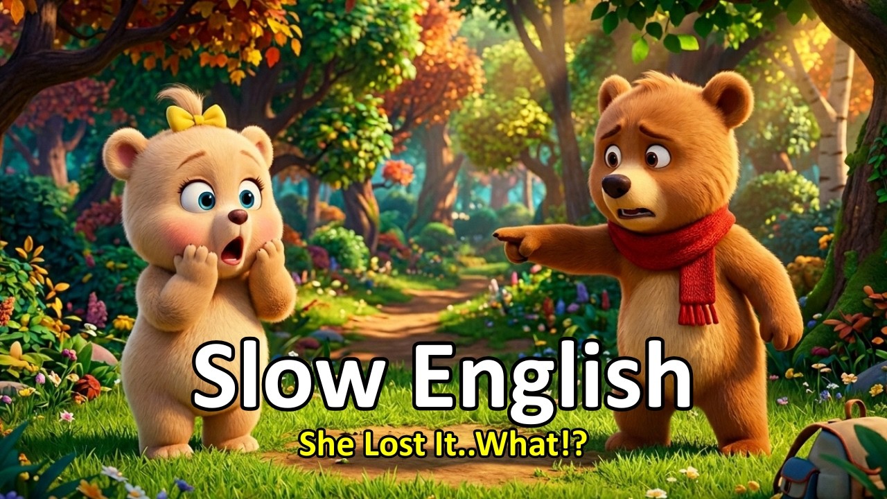 Lila Bear and the Lost Picnic Basket | Easy English Listening Story (A2 Level)