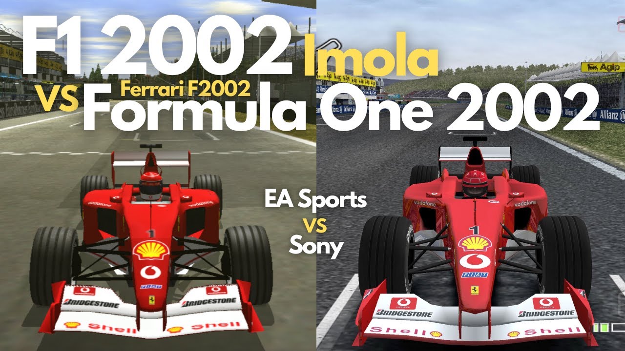 F1 2002 (EA) vs Formula One 2002 (Sony) | PS2 | Ferrari | Imola