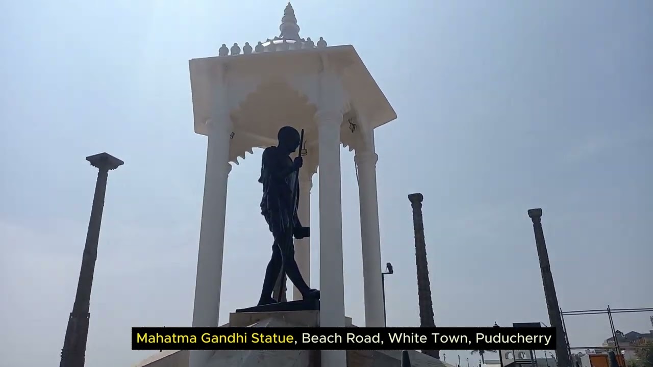 📍 #Puducherry #Pondicherry  #WhiteTown  #ManakulaVinayagar  Budget Travel ₹10 Auto   #gandhistatue