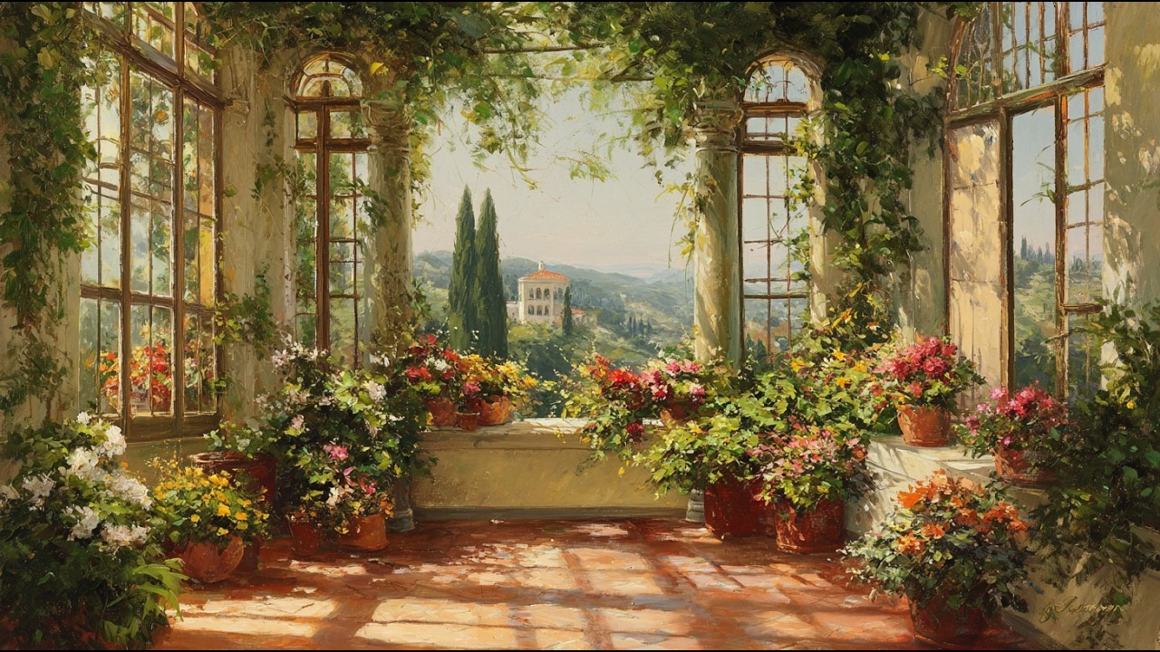 Dreaming of a sunny morning in Italy 🌸 (calm piano for studying, relaxing & feeling happy)