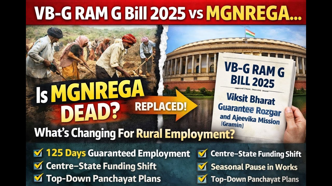 VB-G RAM G Bill Explained! MGNREGA becomes History by Srinivas
