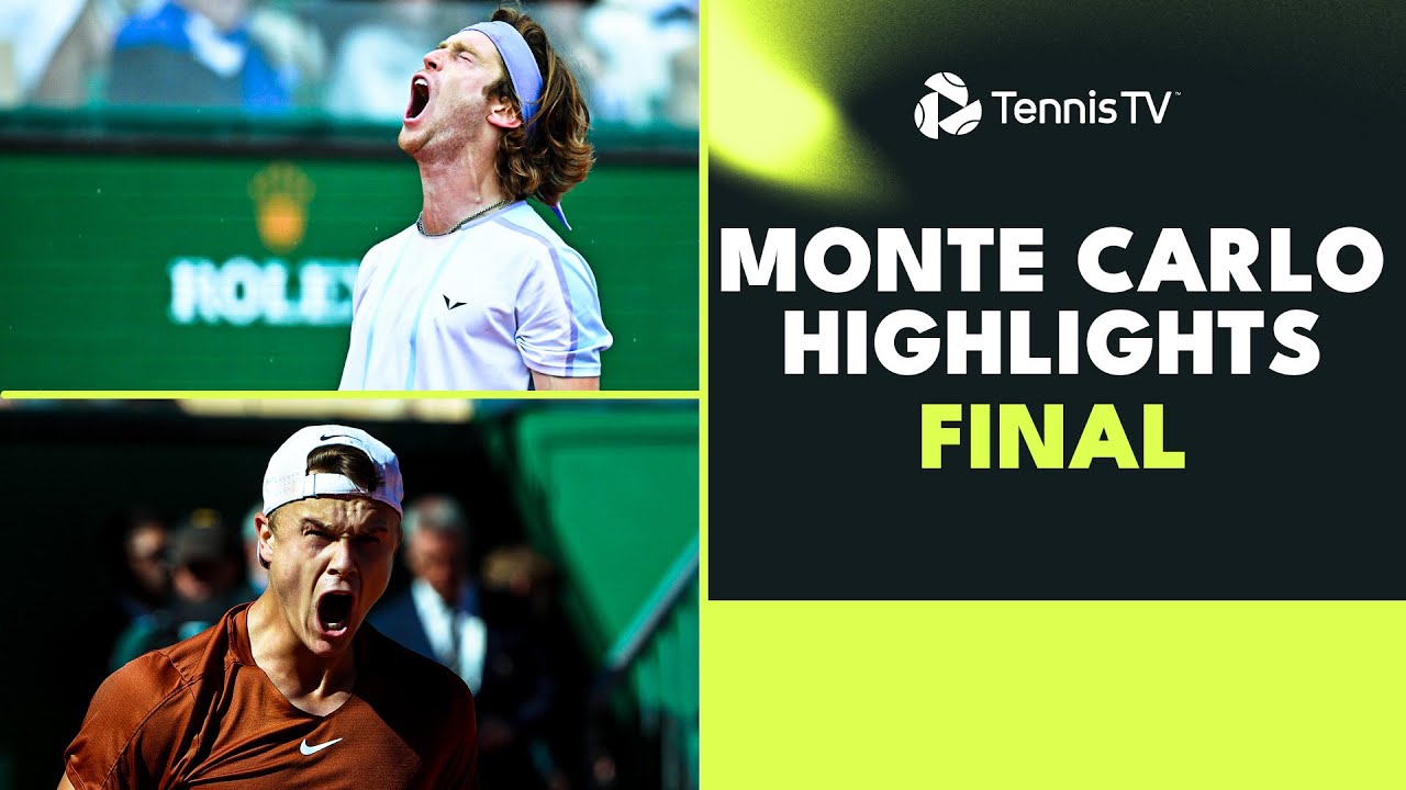 Andrey Rublev vs Holger Rune For The Title! 🏆 | Monte Carlo 2023 Final Highlights