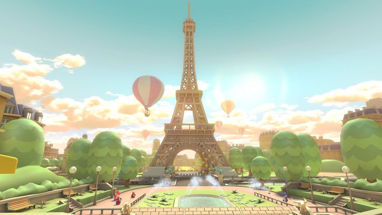 Mario Kart 8 Deluxe Booster Pass DLC - Paris Promenade Gameplay