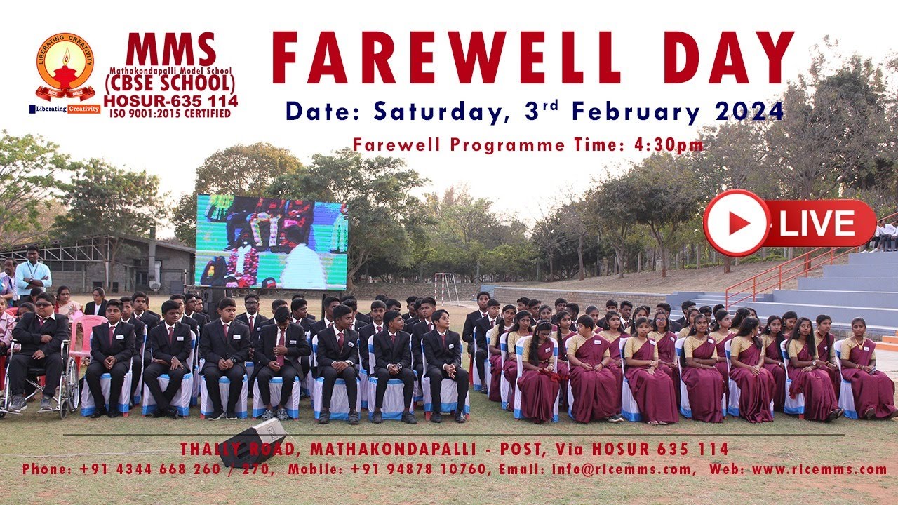 Farewell Ceremony, MMS, 2024