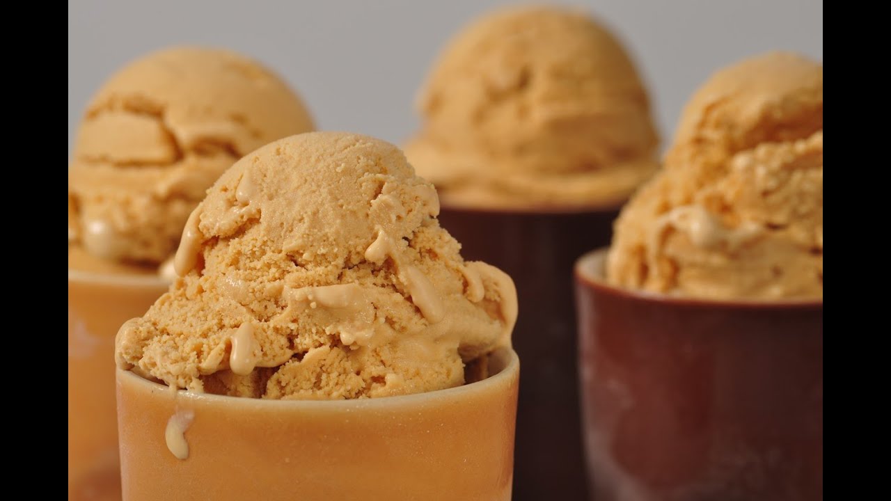 Dulce de Leche Frozen Yogurt Recipe Demonstration - Joyofbaking.com
