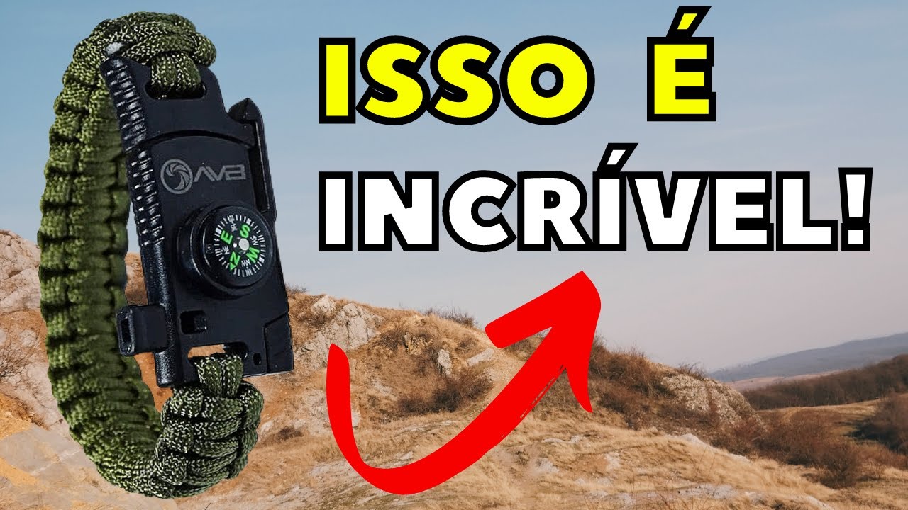 INCRÍVEL que esse Bracelete Tático Pulseira de Sobrevivência é capaz DE FAZER! Você NUNCA VIU ISSO!