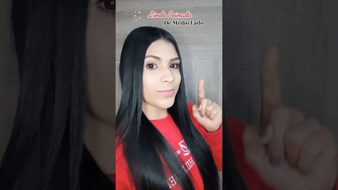 PEINADO F&Aacute;CIL CABELLO SUELTO 🥰 #peinados #peinadosfaciles #cabellolargo #cabellocorto #shorts #viral