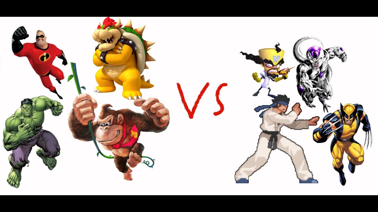 First Mugen Battle Number 1: Team Donkey Kong vs Team Kung Fu Man