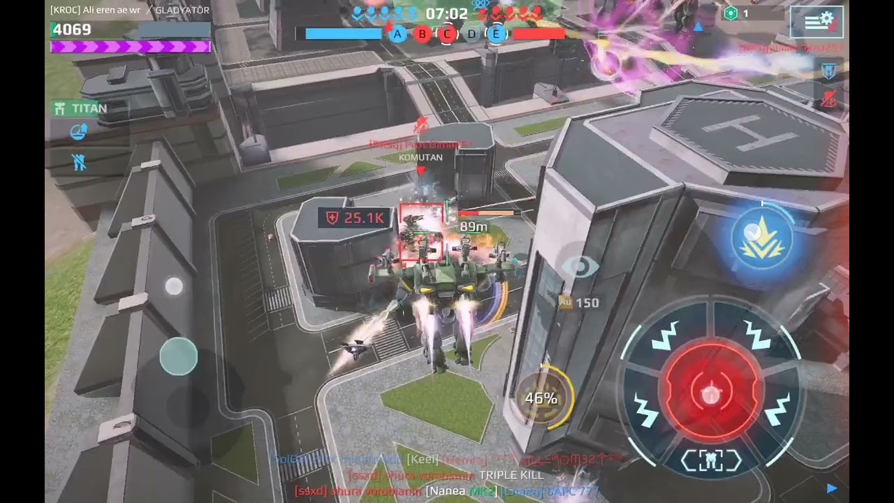 War robotsta 1 kere maç atıyom. 