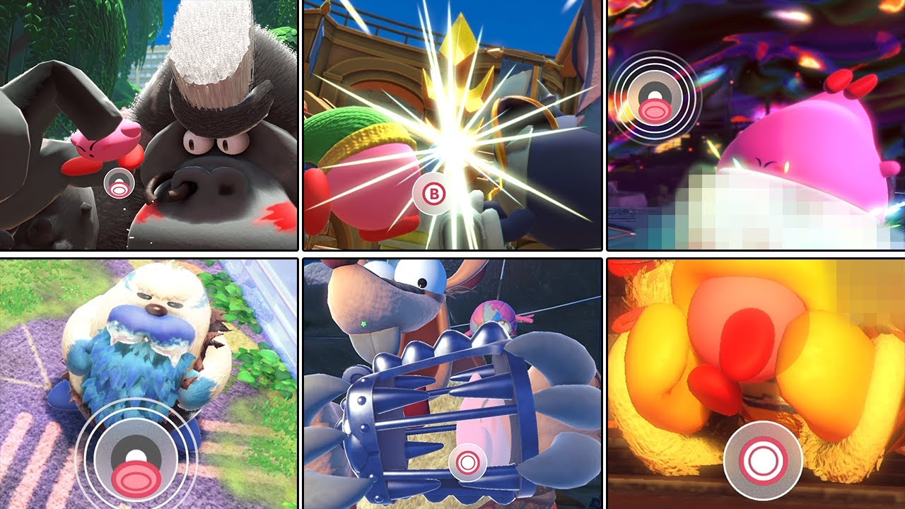 【ネタバレ注意】星のカービィディスカバリー【Switch】レバガチャ＋ボタン連打アクション集 まとめ ニンテンドースイッチ